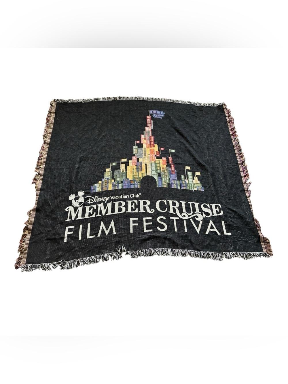 Disney Vacation Club Member Cruise Film Festival Woven Throw Blanket-Exclusive